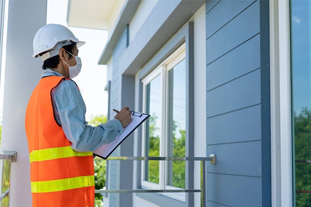 VM Inspections team performing a home inspection